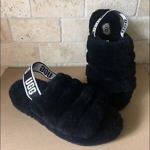 Fluff ya ugg slingback slipper
